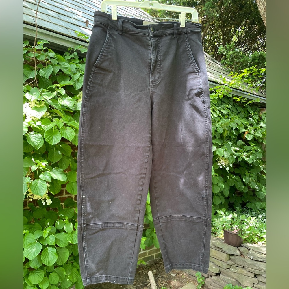 Everlane women’s black barrel utility pants size 10